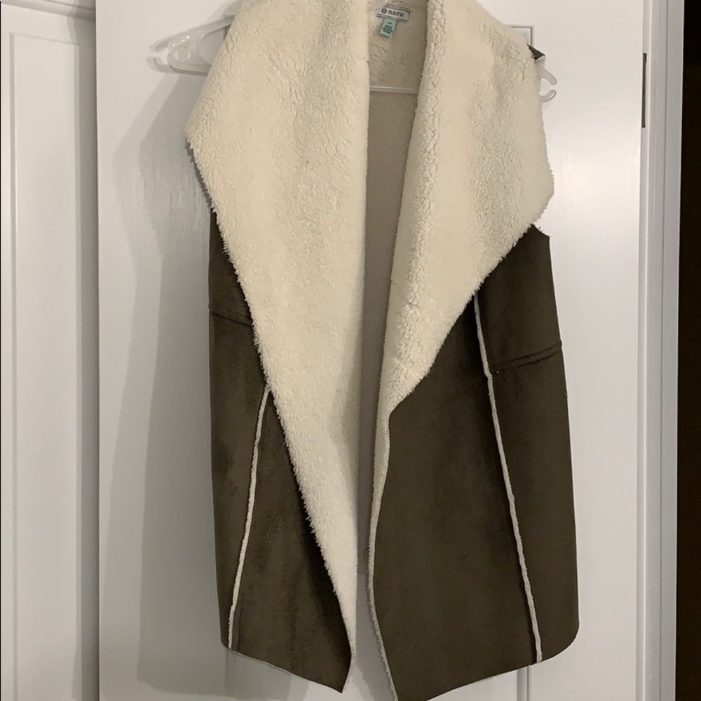 Fur lined vest